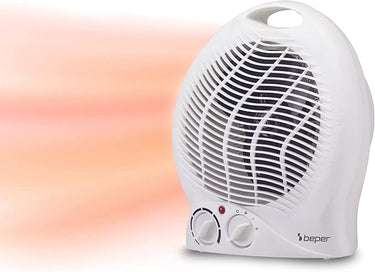 BEPER P203TER201 Calentador Baño con Termostato Regulable - Calentador de Baño Eléctrico Bajo Consumo, 2000W